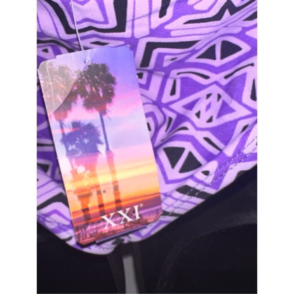NEW WITH TAGS women multicolored forever21 Swimsuit Bikini bottom size Large - Picture 4 of 5